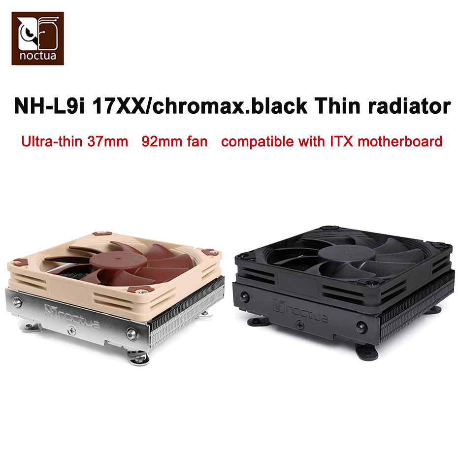 Cpu Cooler Low Profile Itx - Noctua NH-L9i-17xx Chromax Hitam Tipis CPU