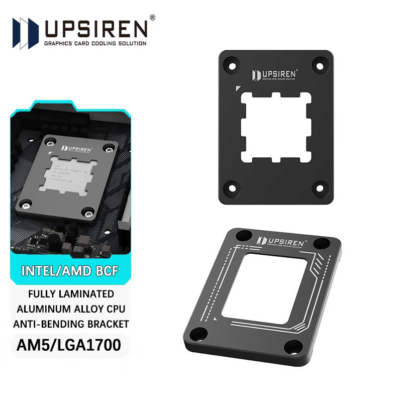 Cpu Cooler Am5 Lga1700 Bracket - UPSIREN LGA1700-BCF/ AM5 Hitam Koreksi Tikungan