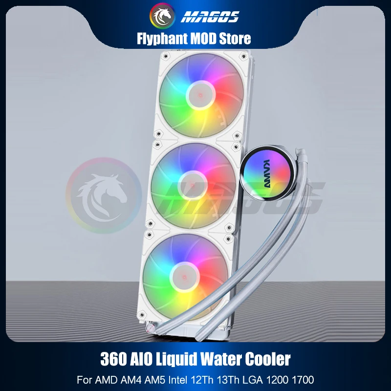 Aio Liquid Cooler 360Mm Argb - Pendingin Air CPU AIO Casing Komputer