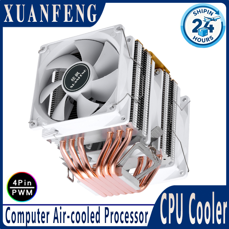 Cpu Air Cooler Dual Tower 6 Heatpipe - XUANFENG Pendingin Udara Komputer Dual Tower