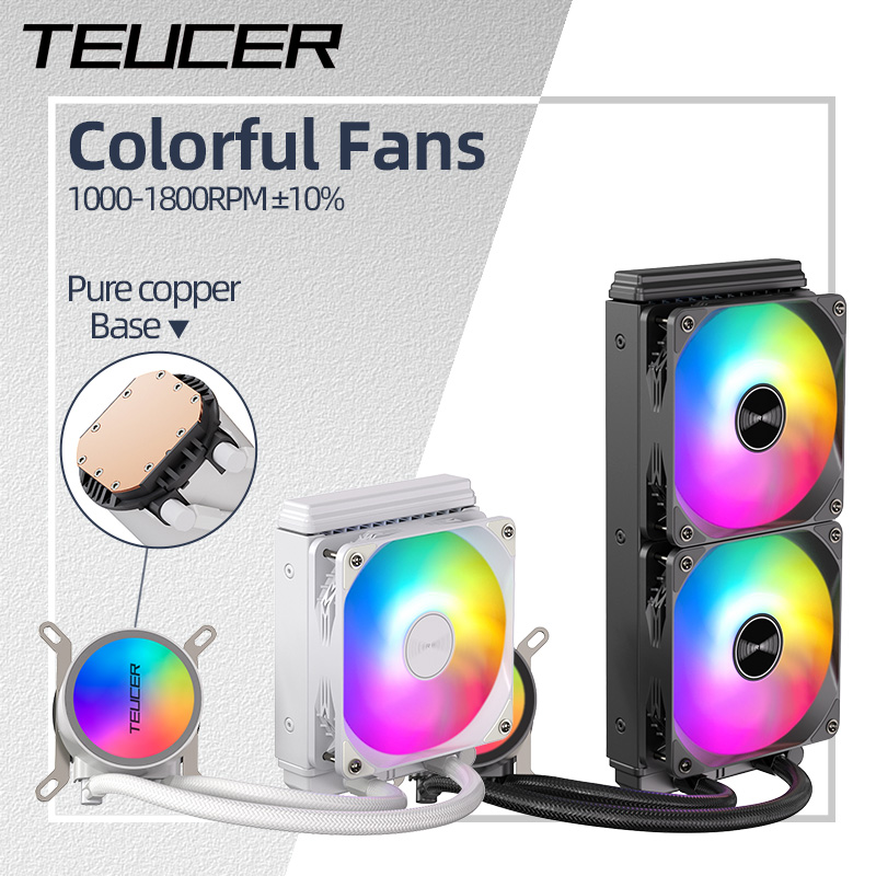 Cpu Water Cooler 240Mm Rgb - Teucer cairan pendingin air CPU 120/240mm,