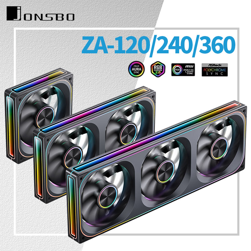 Liquid Cooling Radiator 360 - Jonsbo ZA-120/240/360 Kipas Casing 12V 4PIN