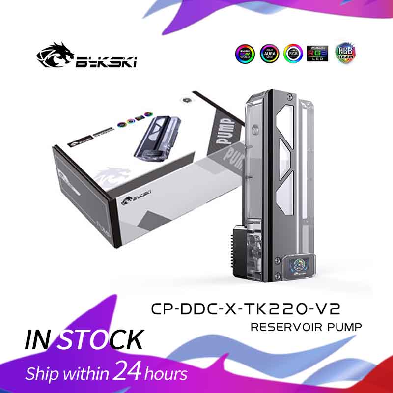 Aio Pump Reservoir Combo - Bykski CP-DDC-X RGB Square AIO Water