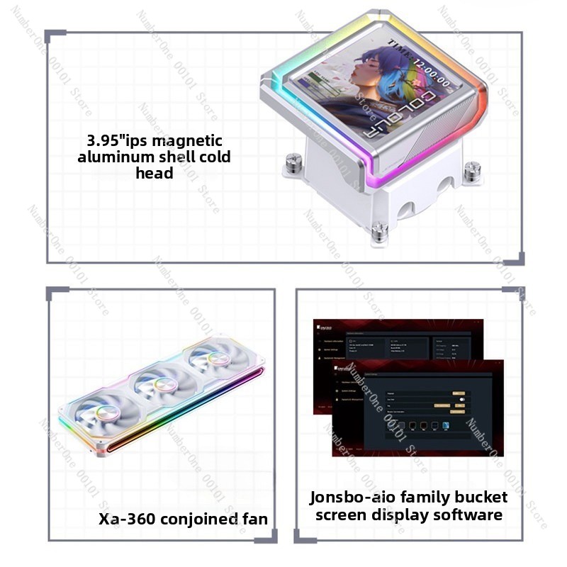 Pendingin CPU AIO 360mm dengan - Aio Cooler Lcd Display Screen ulasan dan harga