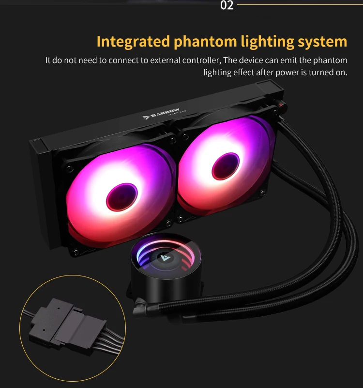Barrow casing PC Kit pendingin - Cpu Water Cooler 240Mm Rgb ulasan dan harga