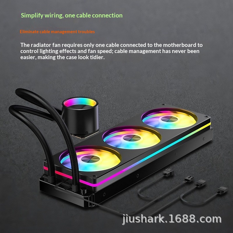 JIUSHARK JK-S360 Crescent 360m - Aio Liquid Cooler 360Mm Argb ulasan dan harga