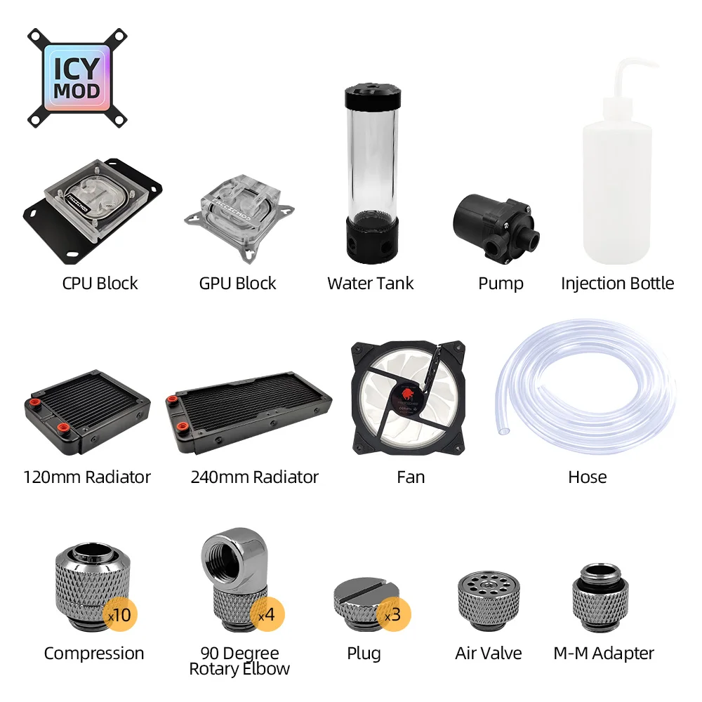 FREEZEMOD pendingin air lembut - Cpu Water Cooler 240Mm Rgb ulasan dan harga
