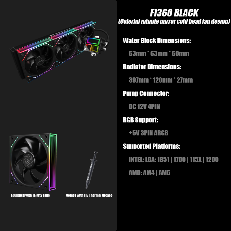 Thermalright FROZEN INFINITY 3 - Aio Liquid Cooler 360Mm Argb ulasan dan harga