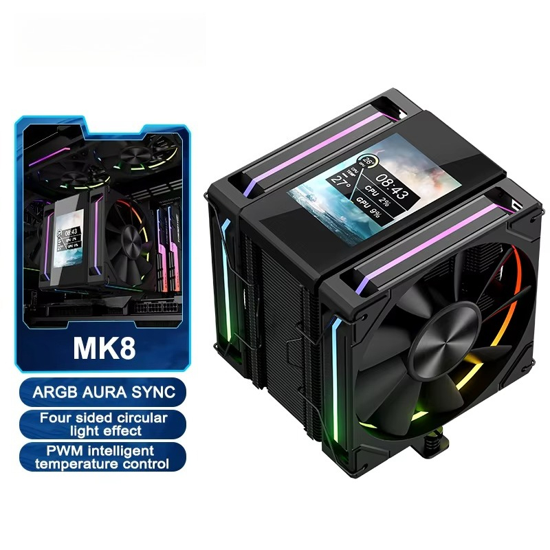 Pendingin CPU Power Train X-GA - Cpu Air Cooler Dual Tower 6 Heatpipe ulasan dan harga