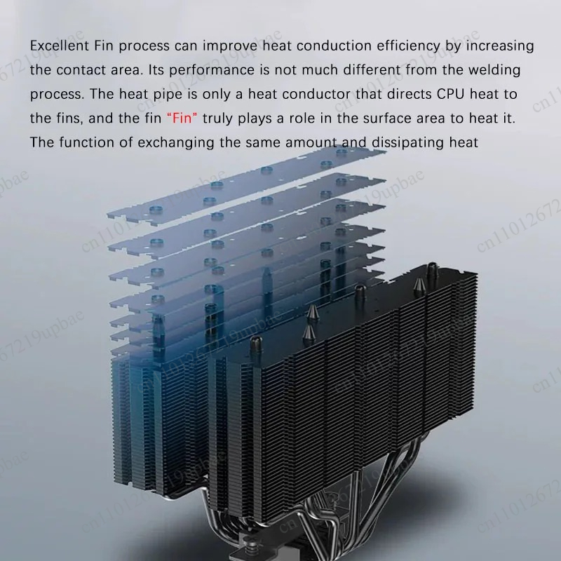 JF15K Pendingin CPU Dual-Tower - Cpu Air Cooler Dual Tower 6 Heatpipe ulasan dan harga