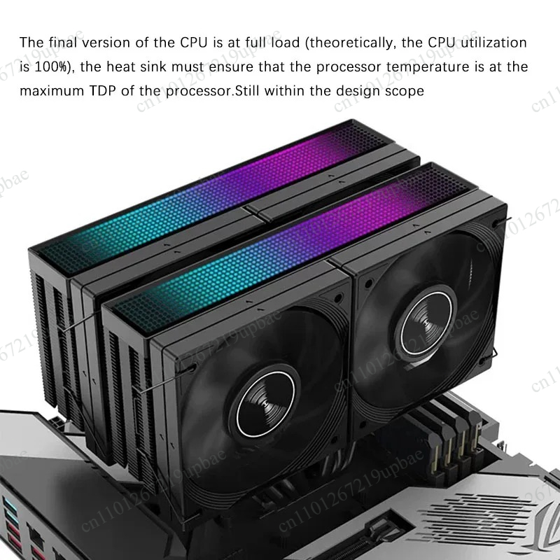 JF15K Pendingin CPU Dual-Tower - Cpu Air Cooler Dual Tower 6 Heatpipe ulasan dan harga