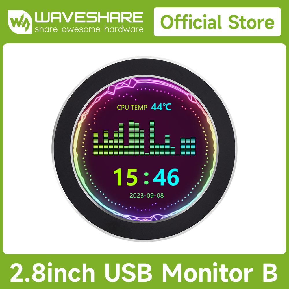 Monitor USB 2.8 inci B 2.1 2.8 - Aio Cooler Lcd Display Screen ulasan dan harga