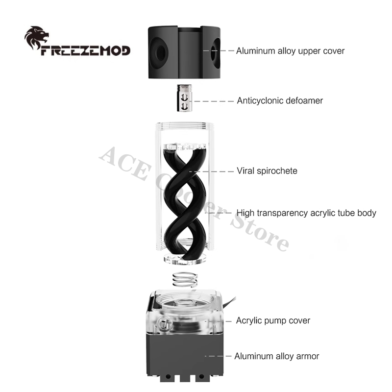 Pompa AIO DDC Pendingin Air PC - Aio Pump Reservoir Combo ulasan dan harga