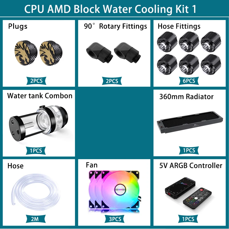 BYKSKI Kit Pendingin Air Pompa - Cpu Water Cooler 240Mm Rgb ulasan dan harga