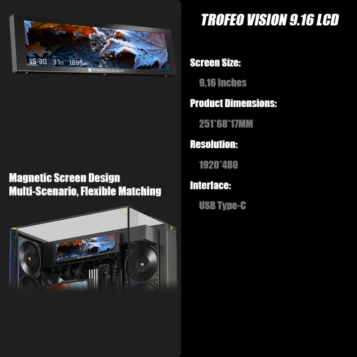Thermalright Trofeo Vision LCD - Aio Cooler Lcd Display Screen ulasan dan harga