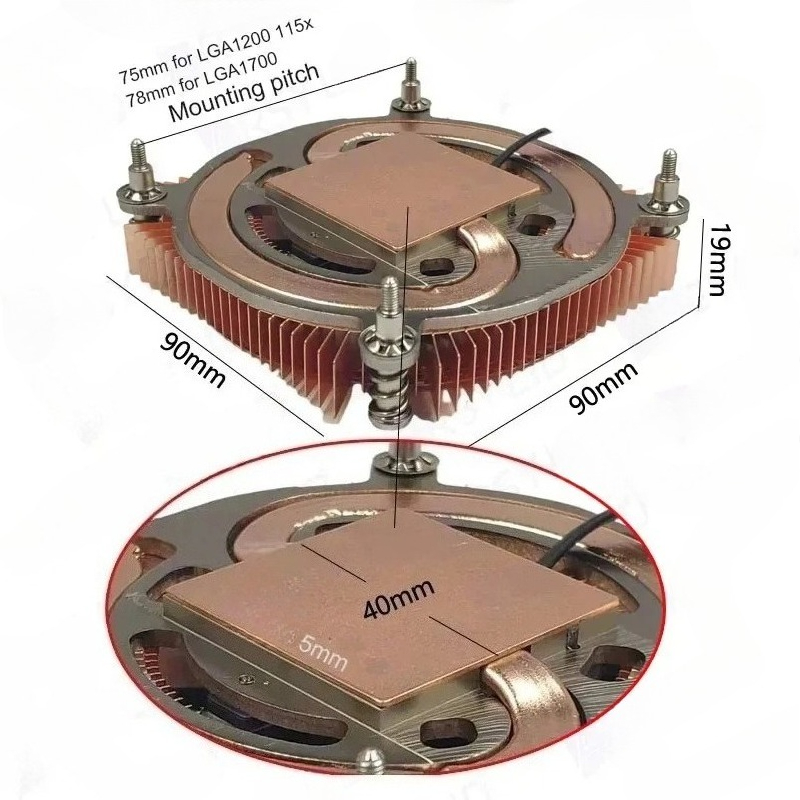 Pendingin CPU Profil Rendah 19 - Cpu Cooler Low Profile Itx ulasan dan harga