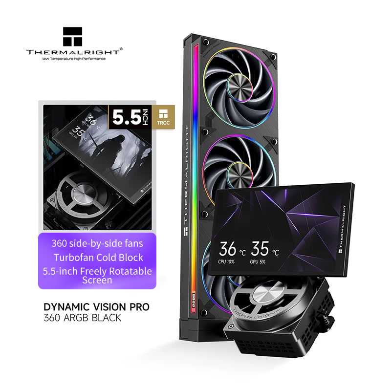 Thermalright Dynamic Vision PR - Liquid Cooling Radiator 360 ulasan dan harga