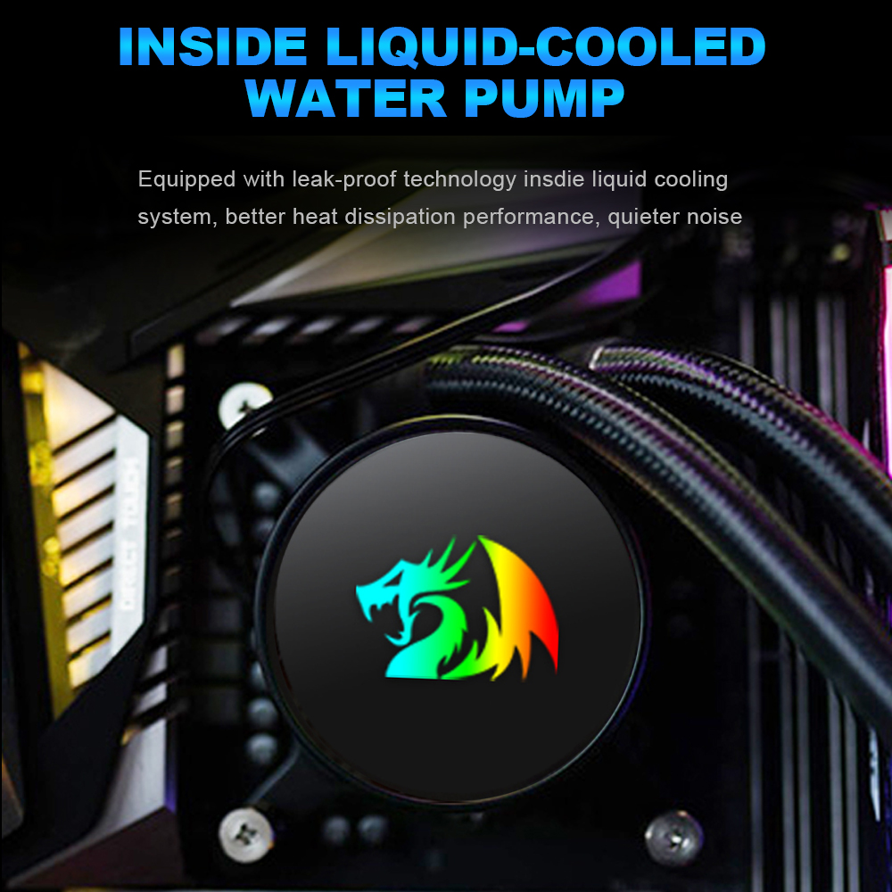 REDRAGON Effect X CCW-3000, Ca - Cpu Water Cooler 240Mm Rgb ulasan dan harga