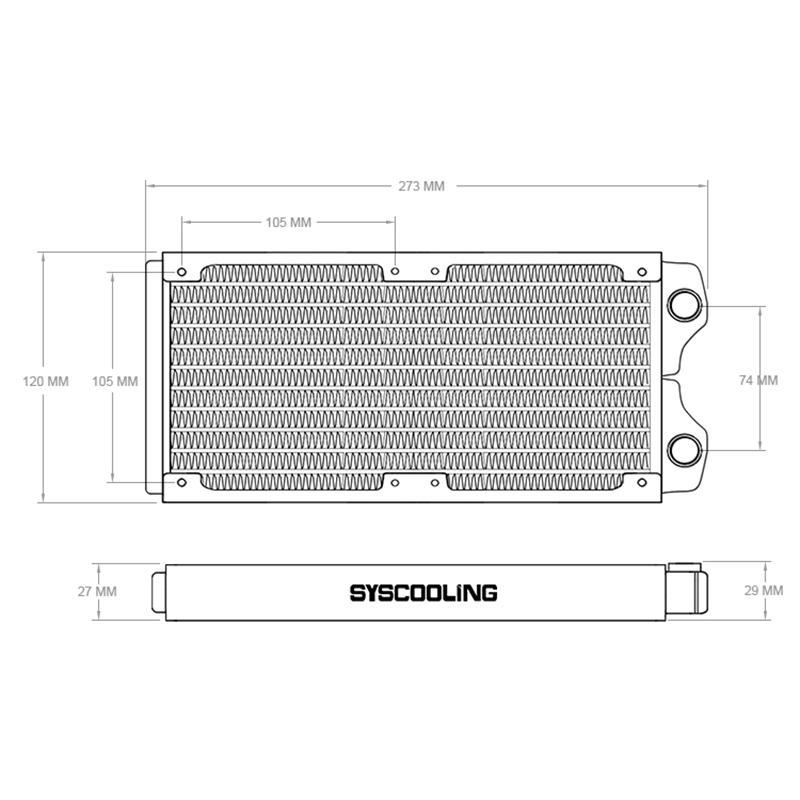 Radiator Tembaga Warna Putih S - Liquid Cooling Radiator 360 ulasan dan harga