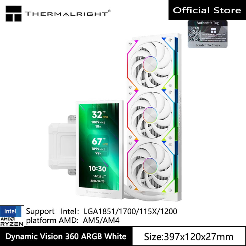 Thermalright Dynamic Vision 36 - Liquid Cooling Radiator 360 ulasan dan harga