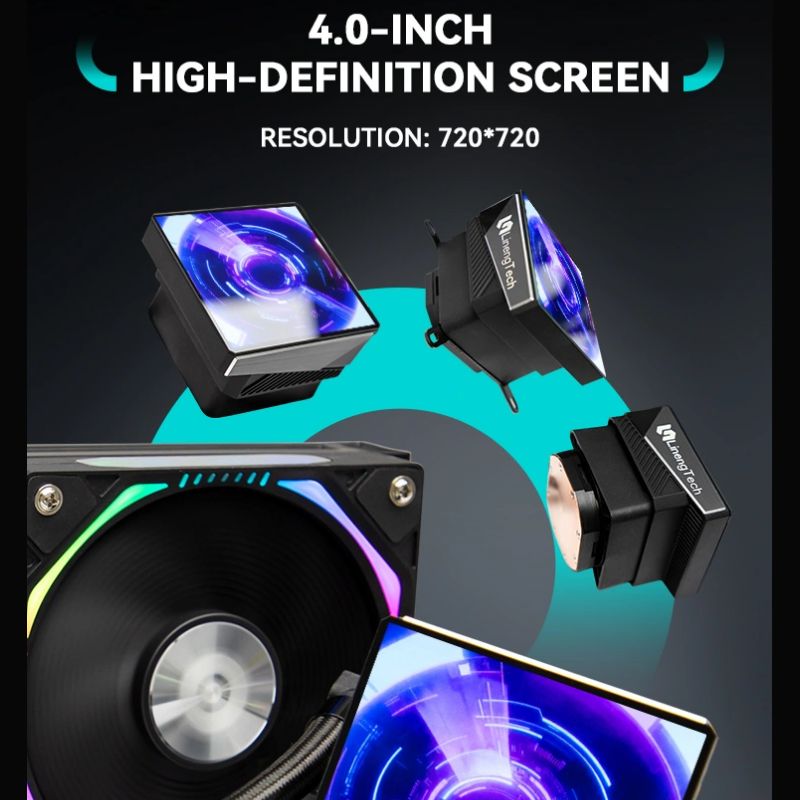 Pendingin CPU Cair ARGB 360mm  - Aio Cooler Lcd Display Screen ulasan dan harga