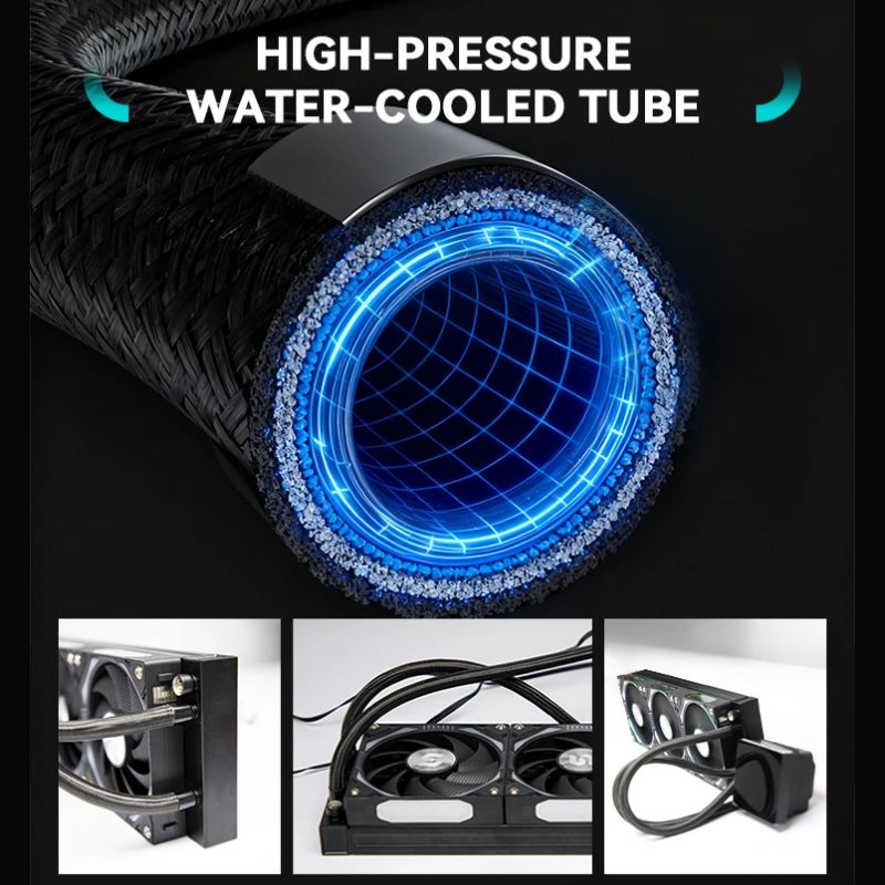 Pendingin CPU Cair ARGB 360mm  - Aio Cooler Lcd Display Screen ulasan dan harga