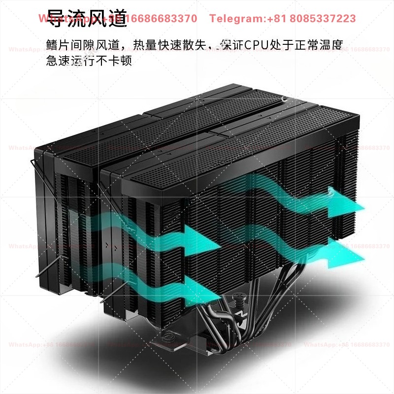 Pendingin Udara CPU Dual Tower - Cpu Air Cooler Dual Tower 6 Heatpipe ulasan dan harga