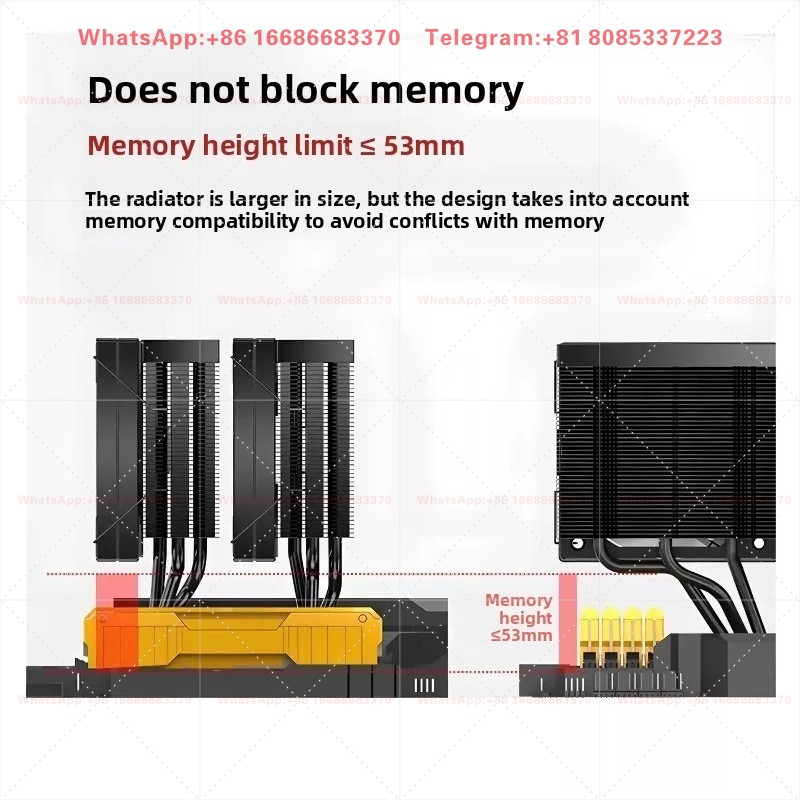 Pendingin Udara CPU Dual Tower - Cpu Air Cooler Dual Tower 6 Heatpipe ulasan dan harga