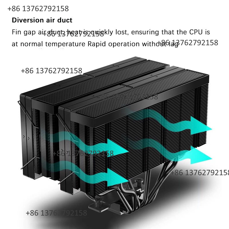 JIUSHARK JF15K Pendingin CPU D - Cpu Air Cooler Dual Tower 6 Heatpipe ulasan dan harga